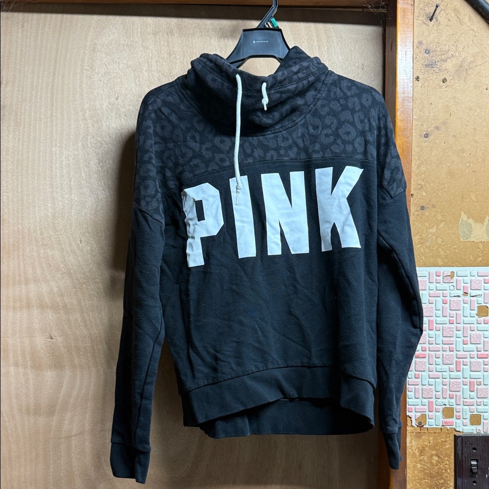 PINK Victoria's Secret Black Cowl Neck Sweater
